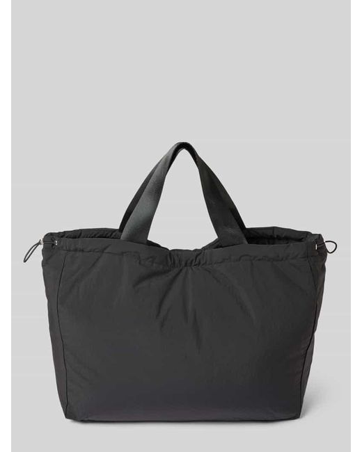 MSCH Copenhagen Black Shopper mit Label-Detail und Tragehenkeln