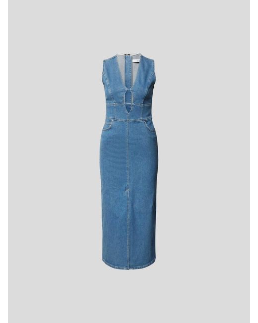 IRO Blue Jeanskleid mit Eingrifftaschen