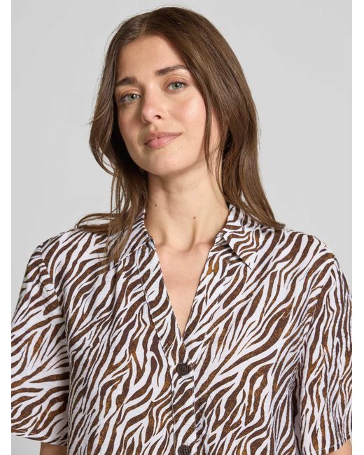 Freequent Blouses Korte Mouw in het White