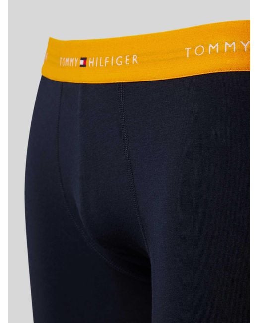 Tommy Hilfiger Boxershorts mit elastischem Logo-Bund im 3er-Pack in Blue für Herren