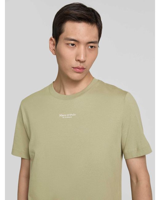 Marc O' Polo Regular Fit T-Shirt Van Puur Katoen in het Green voor heren
