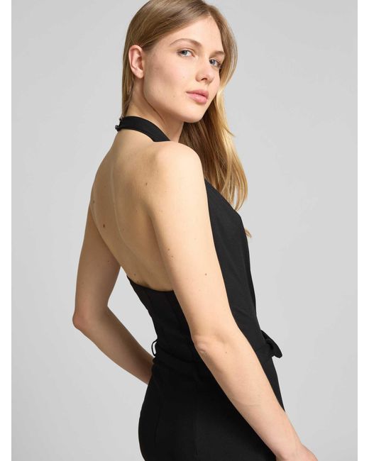 HUGO Jumpsuit Met Cascadehals in het Black