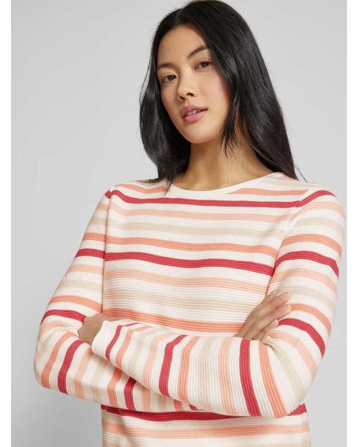 Tom Tailor Pink Regular Fit Strickpullover Aus Reiner Baumwolle