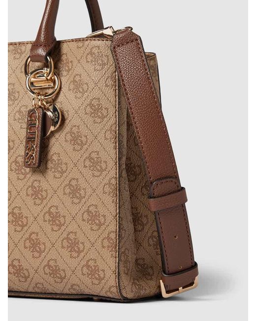 Guess Natural Crossbody Bag mit Allover-Logo-Muster Modell 'NOELLE GIRLFRIEND'