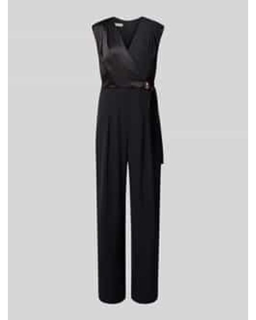 Rinascimento Jumpsuit Met V-Hals in het Blue