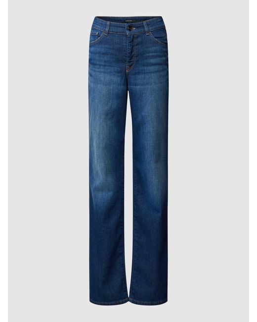 Marc Cain Bootcut Jeans Met Labeldetails in het Blue