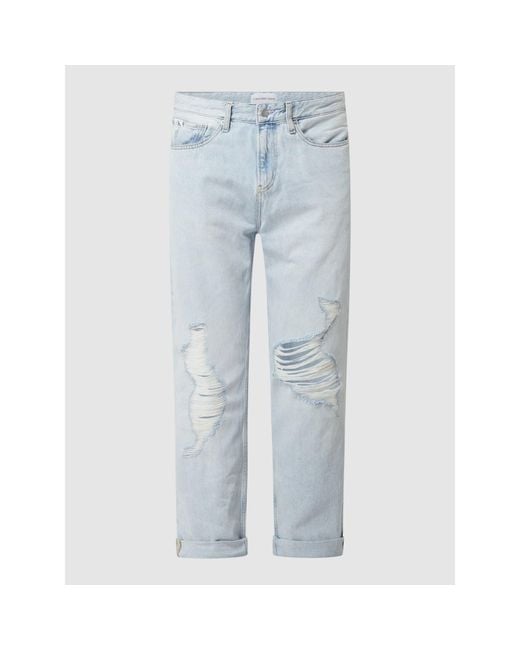 Calvin Klein Straight Fit Jeans aus Baumwolle Modell '90s Straight' in Blue für Herren