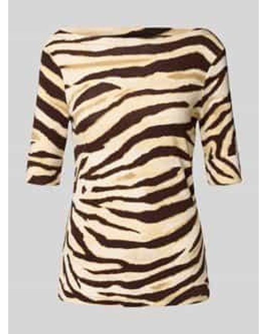 Ralph Lauren T-Shirt Met 3/4-Mouwen, Model 'Judy' in het Multicolor