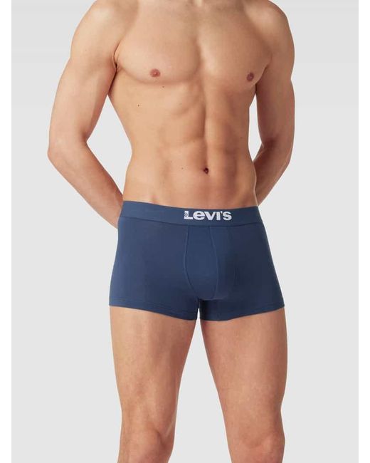 Levi's Trunks Mit Elastischem Logo-Bund Modell 'Solid Basic Trunk' in Blue für Herren