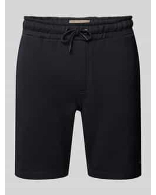 Blend Korte Regular Fit Sweatshorts Met Labelpatch in het Blue voor heren