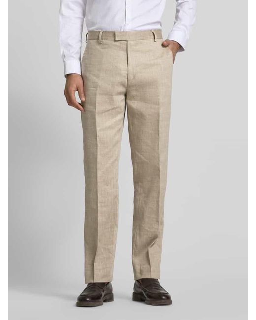 Tiger Of Sweden Regular Fit Anzughose aus Leinen-Mix Modell 'TENSE' in Natural für Herren