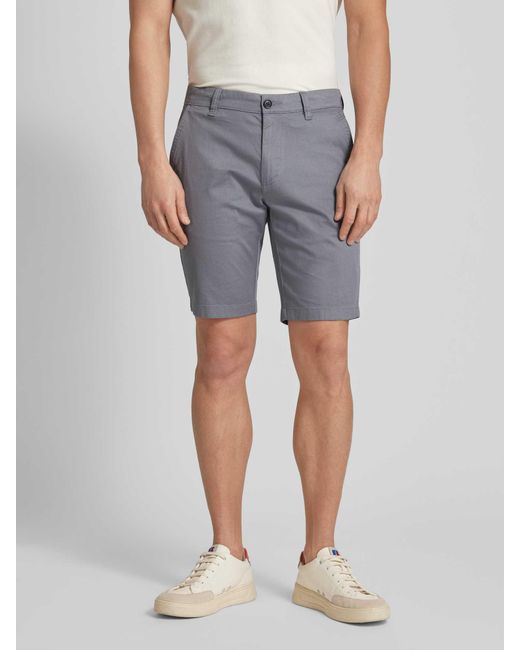 S.oliver Tapered Fit Chino-Shorts mit Gesäßtaschen in Gray für Herren