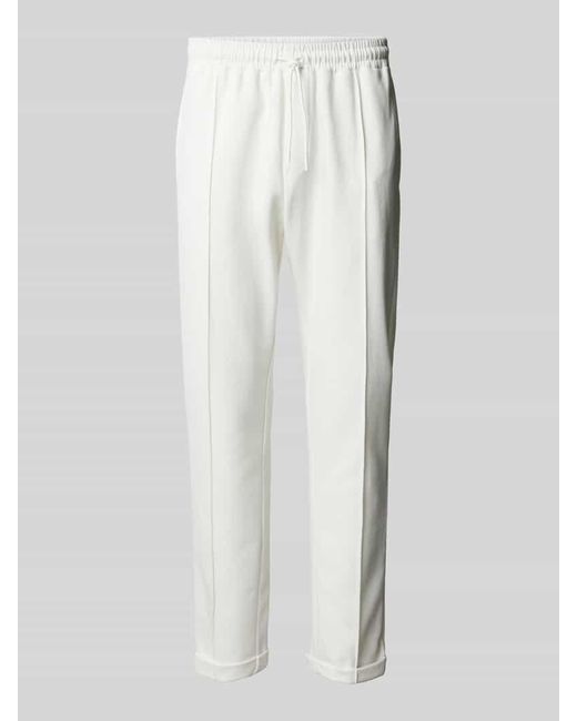 Antony Morato Regular Fit Stoffhose Mit Fixierten Bügelfalten in White für Herren