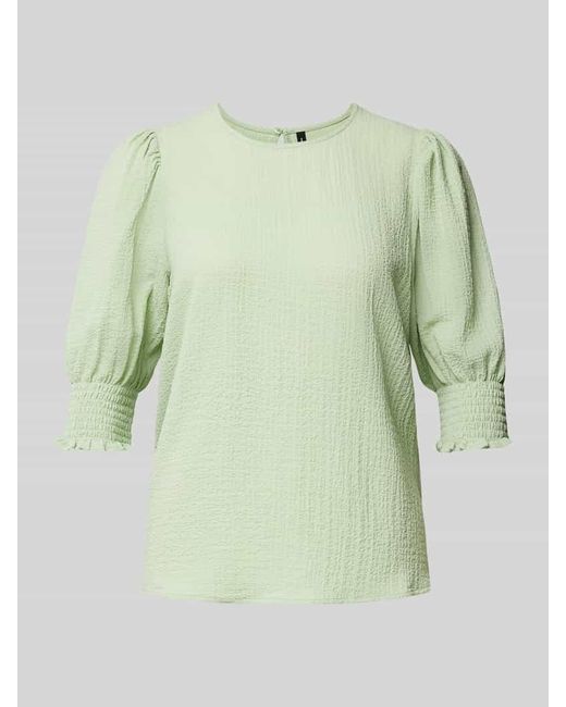 Vero Moda Green Bluse mit Smok-Details Modell 'NINA'
