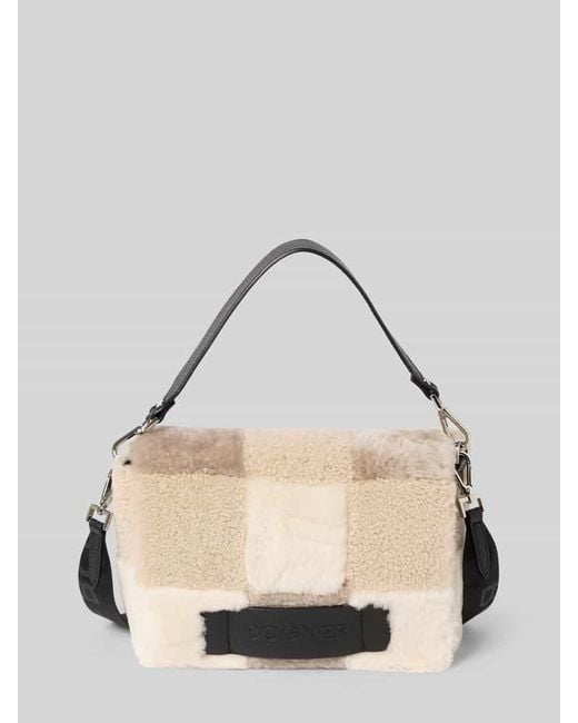 Bogner Natural Shoulder Bag mit Logo-Prägung Modell 'Hochalp'