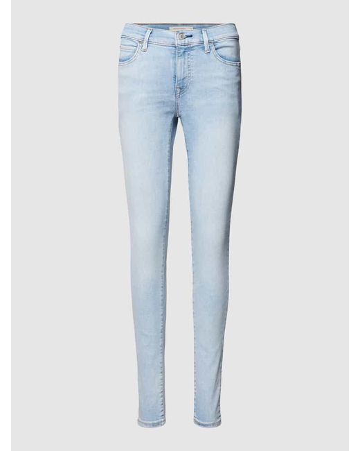 Levi's Super Skinny Fit Jeans im 5-Pocket-Design in Blue für Herren