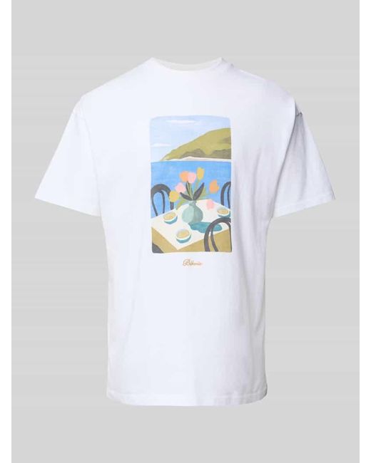 BLKVIS T-Shirt mit Motiv-Print Modell 'SOSTA' in White für Herren