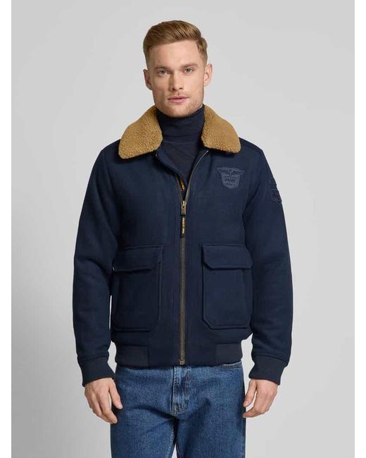 PME LEGEND Jacke Mit Woll-Anteil Und Label-Patch in Blue für Herren