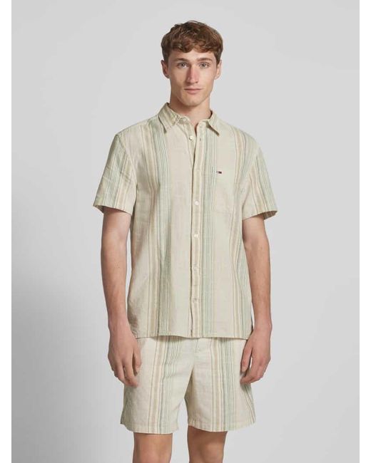 Tommy Hilfiger Regular Fit Freizeithemd Aus Reiner Baumwolle in Natural für Herren