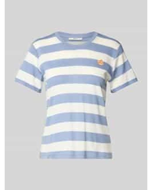 Pepe Jeans T-shirt Met Motiefstitching in het Blue