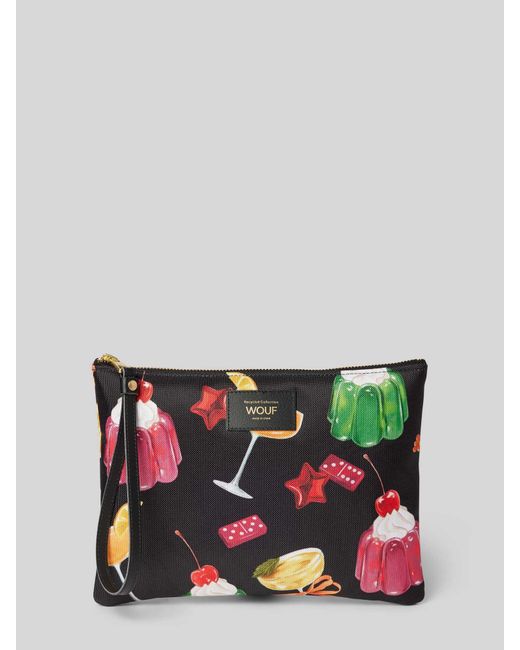Wouf Make-uptasje Met Labelpatch in het Black