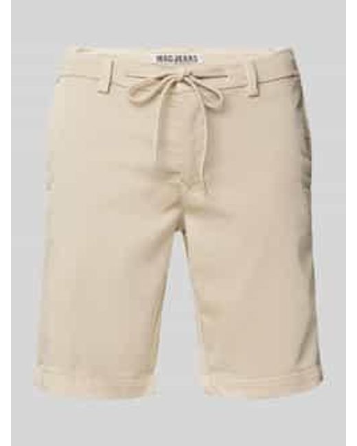 M·a·c Korte Regular Fit Broek Met Tunnelkoord in het Natural voor heren