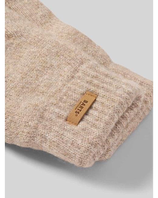Barts Natural Handschuhe mit Label-Patch Modell 'Witzia'