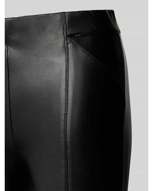 ONLY Gray Slim Fit Hose in Lederoptik mit elastischem Bund Modell 'JESSIE'