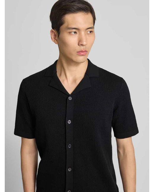 Gabba Strickjacke mit Knopfleiste in Black für Herren