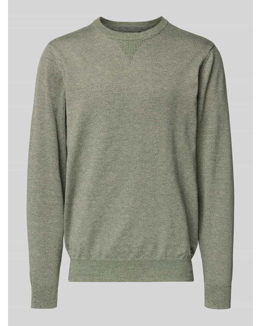Blend Strickpullover mit Rundhalsausschnitt Modell 'Bruton' in Green für Herren