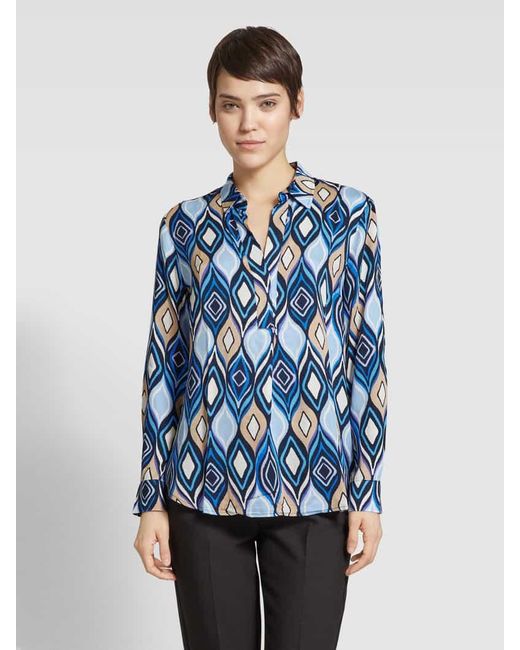 Betty Barclay Blue Bluse mit grafischem Muster