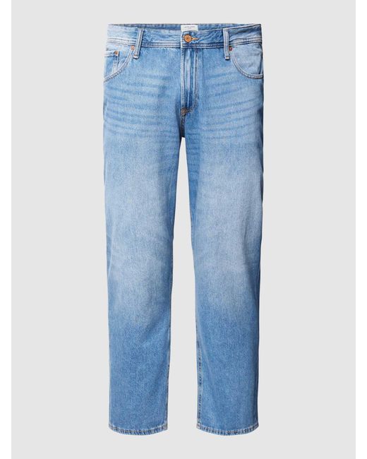 Jack & Jones Plus Size Capri-jeans in het Blue voor heren
