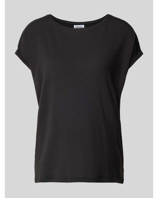 Vero Moda T-shirt Met Kapmouwen in het Black