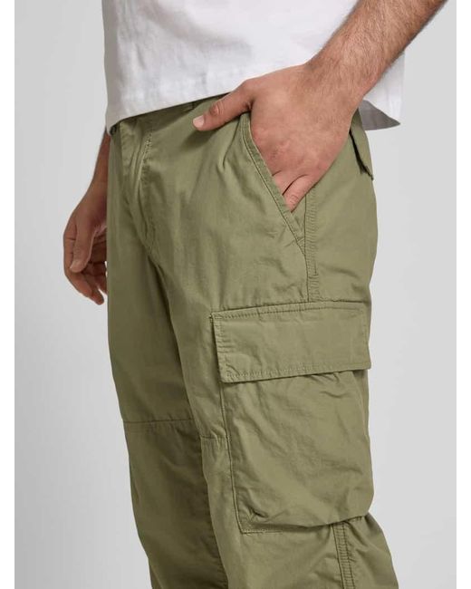 Camel Active Regular Fit Caprihose mit Cargotaschen in Green für Herren