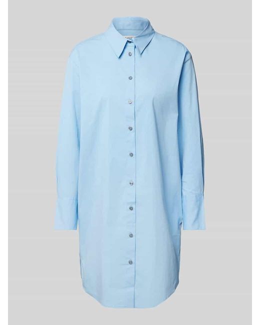 Marc O' Polo Blue Oversized Blusenkleid mit Eingrifftaschen