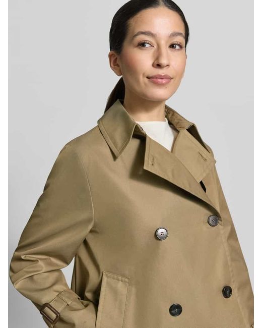 Weekend by Maxmara Natural Cropped Trenchcoat aus Baumwoll-Mix