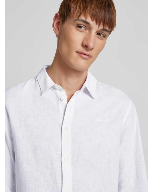 Pepe Jeans Freizeithemd Mit Knopfleiste Modell 'Arnau' in White für Herren