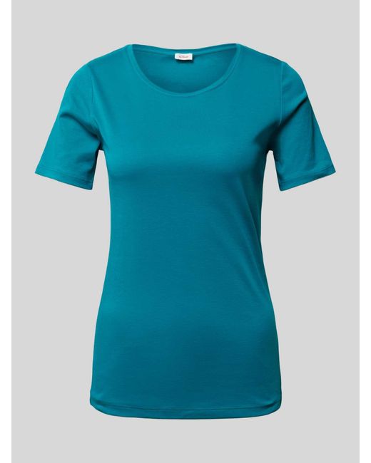 S.oliver T-shirt Met Ronde Hals in het Blue