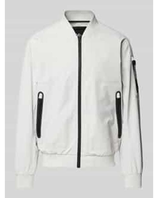 S.oliver Regular Fit Blouson Met Opstaande Kraag in het White voor heren