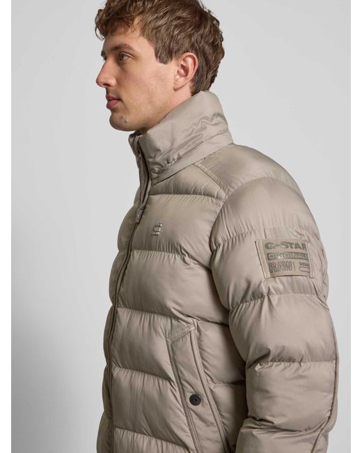 G-Star Gewatteerd Jack Met Ritssluiting in het Natural voor heren