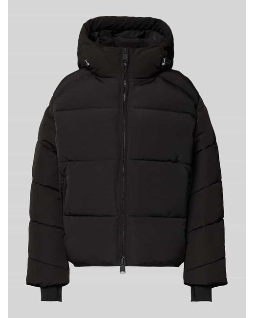 WITHBLACK Black Regular Fit Steppjacke mit Zweiwege-Reißverschluss
