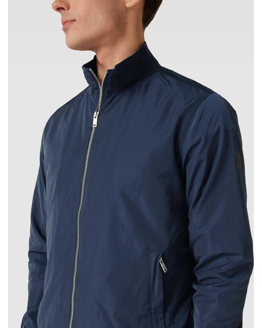 Matíníque Jacke mit elastischem Stehkragen Modell 'hardron' in Blue für Herren