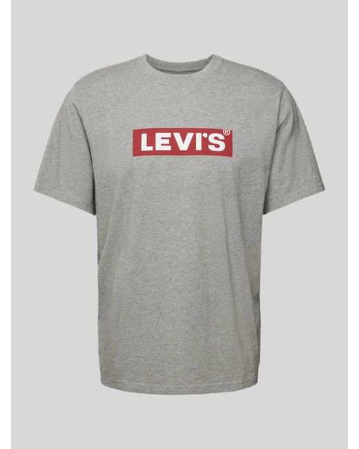 Levi's T-Shirt mit Logo-Print in Gray für Herren