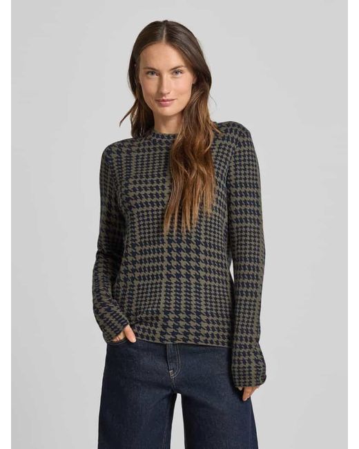 christian berg Black Strickpullover mit Rundhalsausschnitt