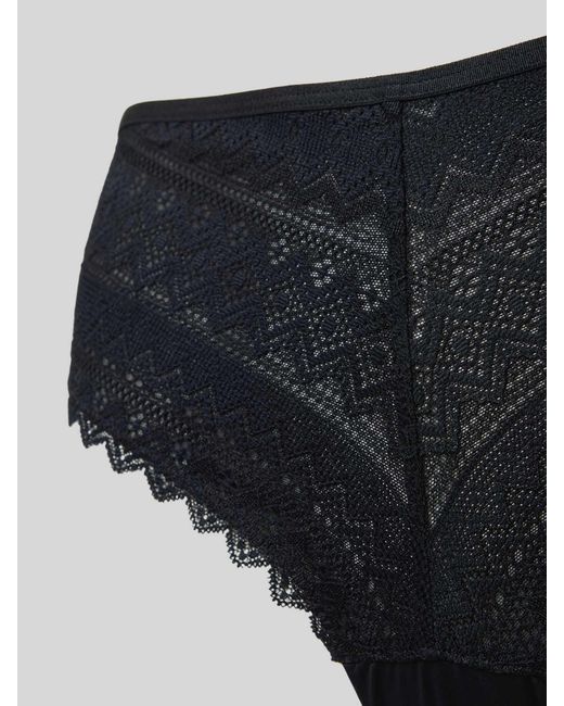 SKINY Slim Fit Slip Met Logo-Applicatie, Model 'Cheeky' in het Black
