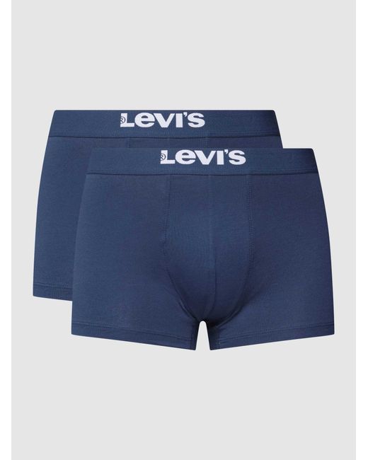 Levi's Boxershort Met Elastische Band Met Logo in het Blue voor heren