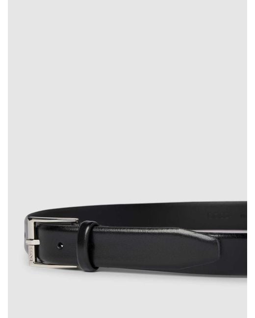 Boss Riem Met Labeldetail, Model 'Elloy' in het Black voor heren