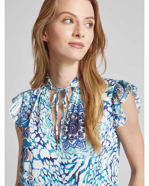 MARCIANO BY GUESS Blouse Met All-over Print in het Blue
