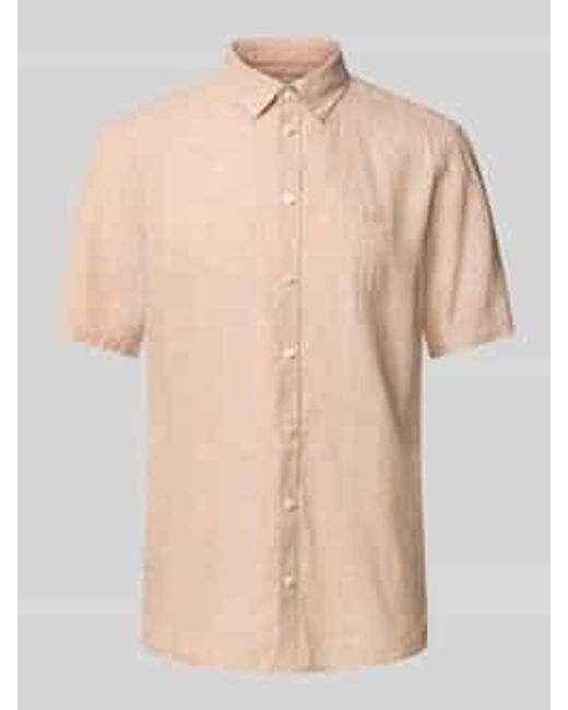 Casual Friday Slim Fit Vrijetijdsoverhemd Met Button-downkraag in het Natural voor heren