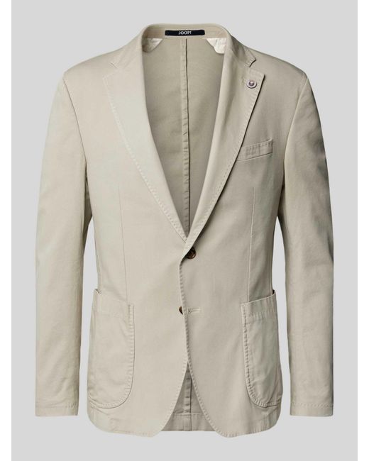 Joop! Slim Fit 2-knoops Colbert Met Reverskraag in het Natural voor heren